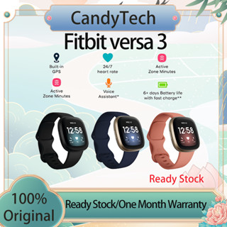 Fitbit Versa 3 Health & Fitness Black Smart Watch 79-FB511BKBK