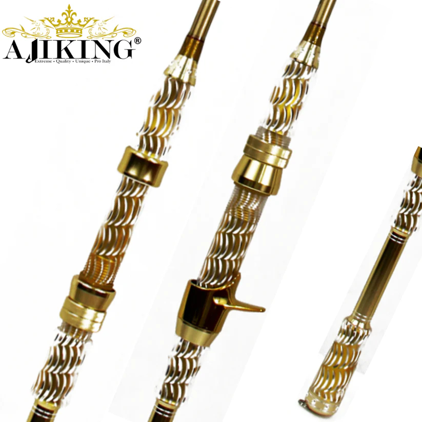 AJIKING PLATINUM GOLD FISHING ROD FRESH WATER SALT WATER ROD #SPINING ...