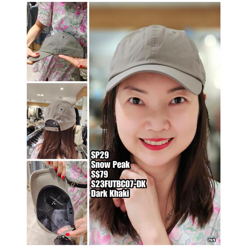 PREORDER SP29 SNOW PEAK S23FUTBC07DK CAP Shopee Singapore