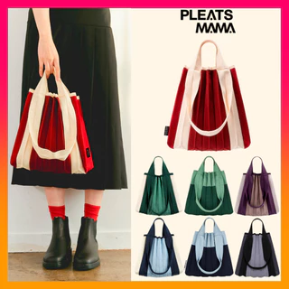 大人気【PLEATSMAMA】Knit Pleats MINI Two-Way Bag (5 色) Mini 2Way Bag Red : PLEATSMAMA: Sustainable Knit Pleats Bag