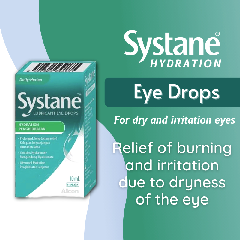 (Expiry2025)Alcon Systane Hydration Lubricant Eye Drops 10ML Shopee