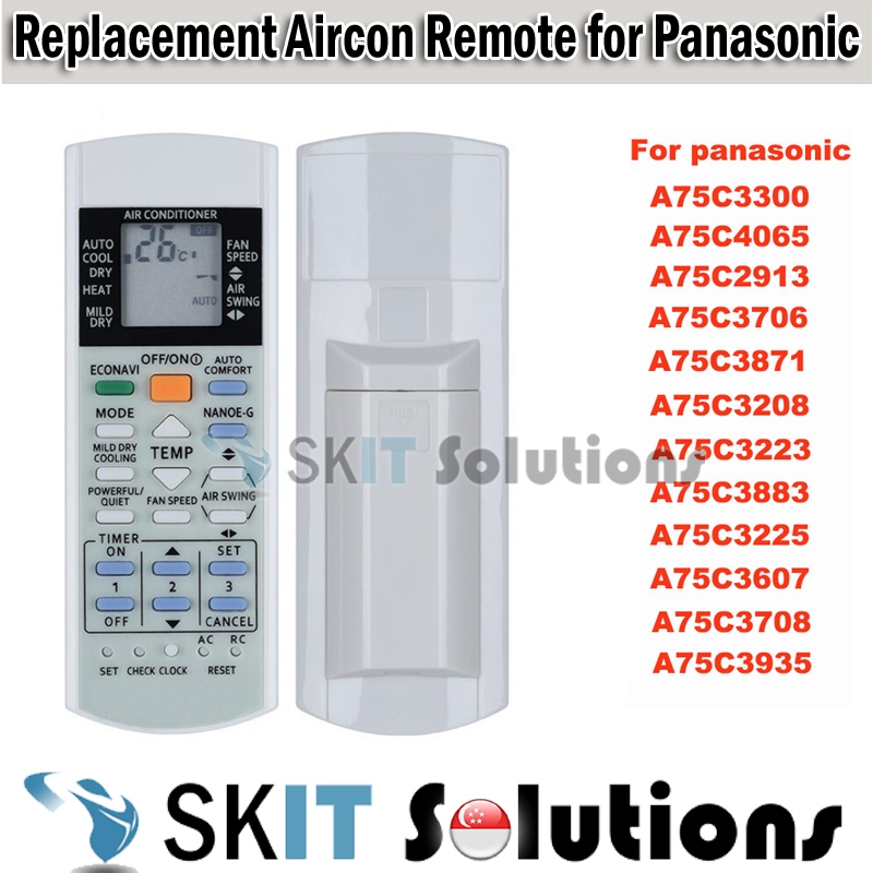 Replacement Panasonic Aircon Remote Control Air Conditioner AC Air Con ...