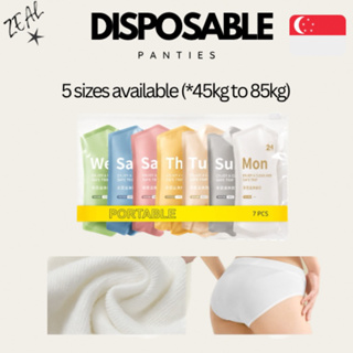 5Pcs Women Disposable Mesh Panties Protective Underwear for Hotel