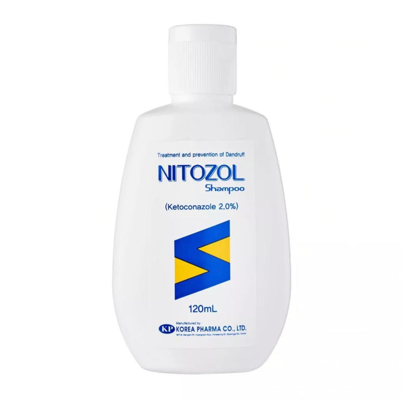 Nitozol Ketoconazole 2 Shampoo, 120ml for Treatment of Fungal