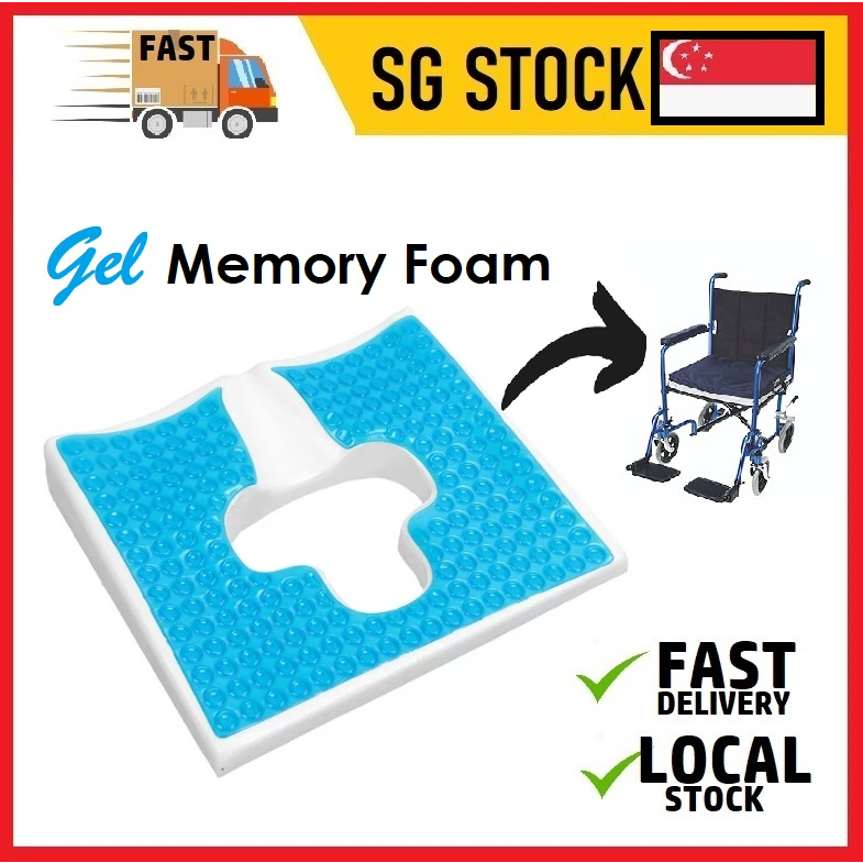Gel Memory Foam Seat Cushion wheelchair cushion Hip Pain chair cushion