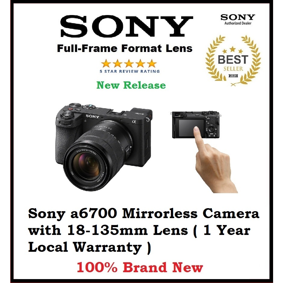 Sony a6700 Mirrorless Camera with 18135mm Lens ( 15 months Sony