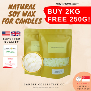 Natural Soy Wax for Candle Making Wax Flakes 500g, 1kg Melting