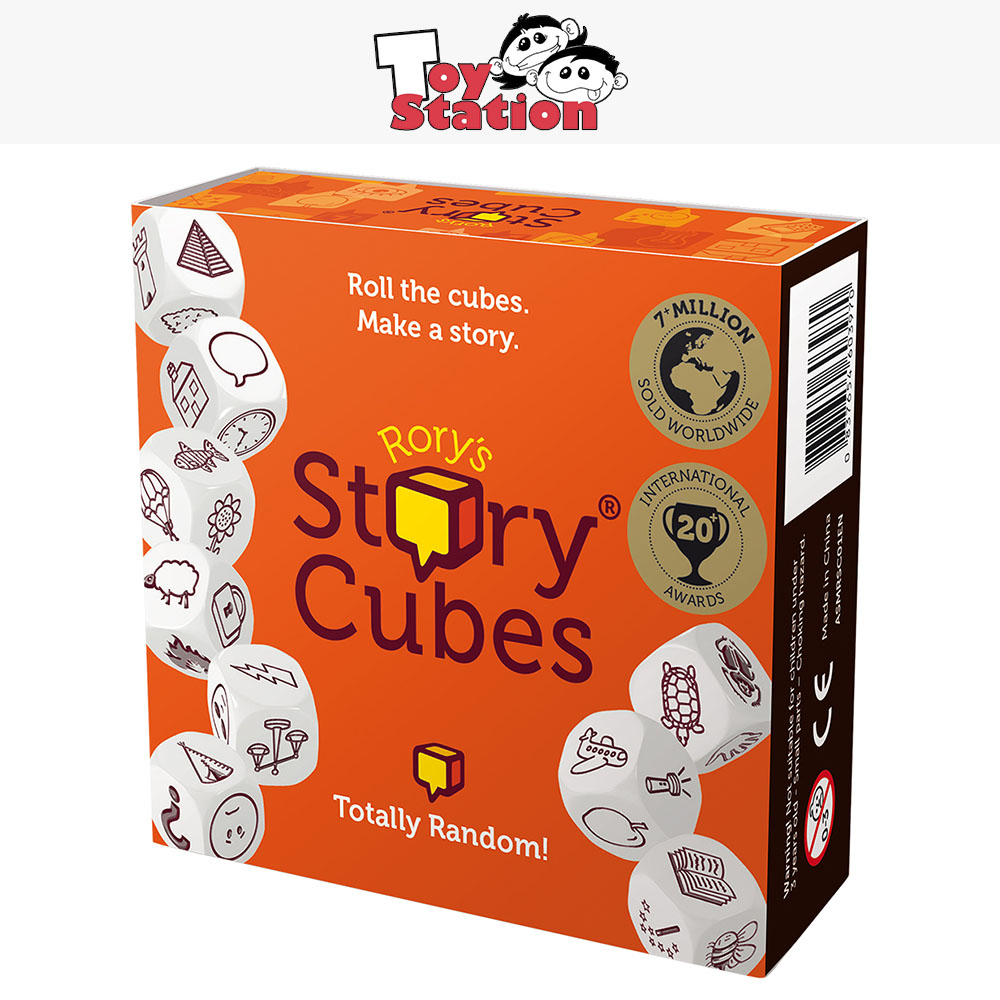 Rory's Story Cubes Original | Gioco Di Dadi Creativo Asmodee | Arancione | 1+ Giocatori | Edizione Italiana | Stimola La Fantasia