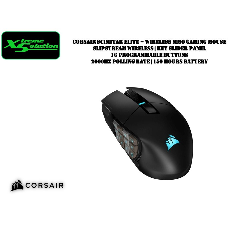 Corsair Scimitar Elite Wireless MMO Gaming Mouse | Shopee Singapore