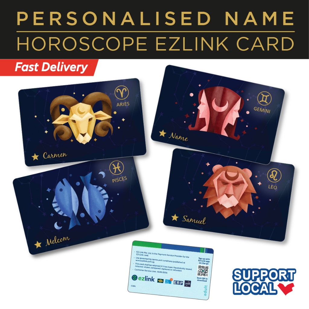 Personalised Ezlink Card Horoscope Style Perfect Customised Ts Shopee Singapore 4484