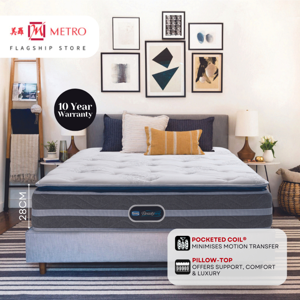 Beautyrest maxwell plush pillow top hot sale king mattress