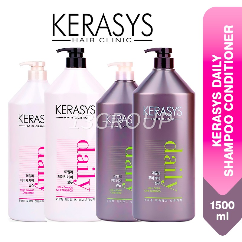 Kerasys Daily Damage Scalp Care Shampoo Conditioner Rinse, 1500ml [M2