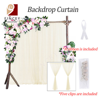 1pc, White Wedding Arch Drapes Fabric Chiffon Fabric Drapery 18ft Wedding  Archway 6 Yards Wedding Ceremony Reception Decorations Sheer Fabric For Drap