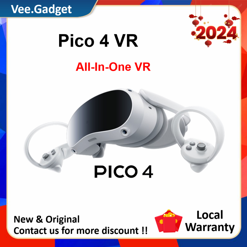 PICO 4 All-In-One VR Headset | 8+128GB / 8+256GB 4K+ Super Vision ...