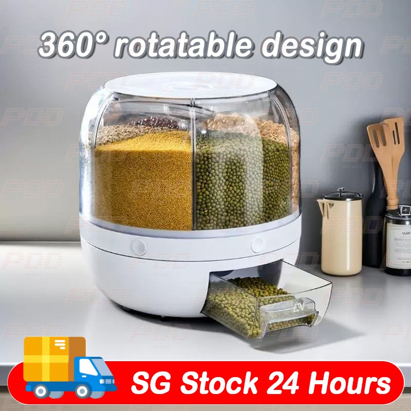 SG Rotatable grain storage boxDivided rice bucketLarge capacityMoisture ...