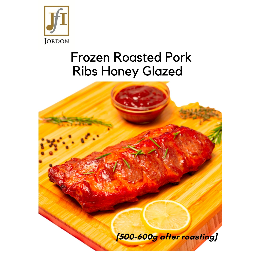 [Jordon] Frozen Roasted Pork Ribs Honey Glazed +/- 1kg after roasting ...