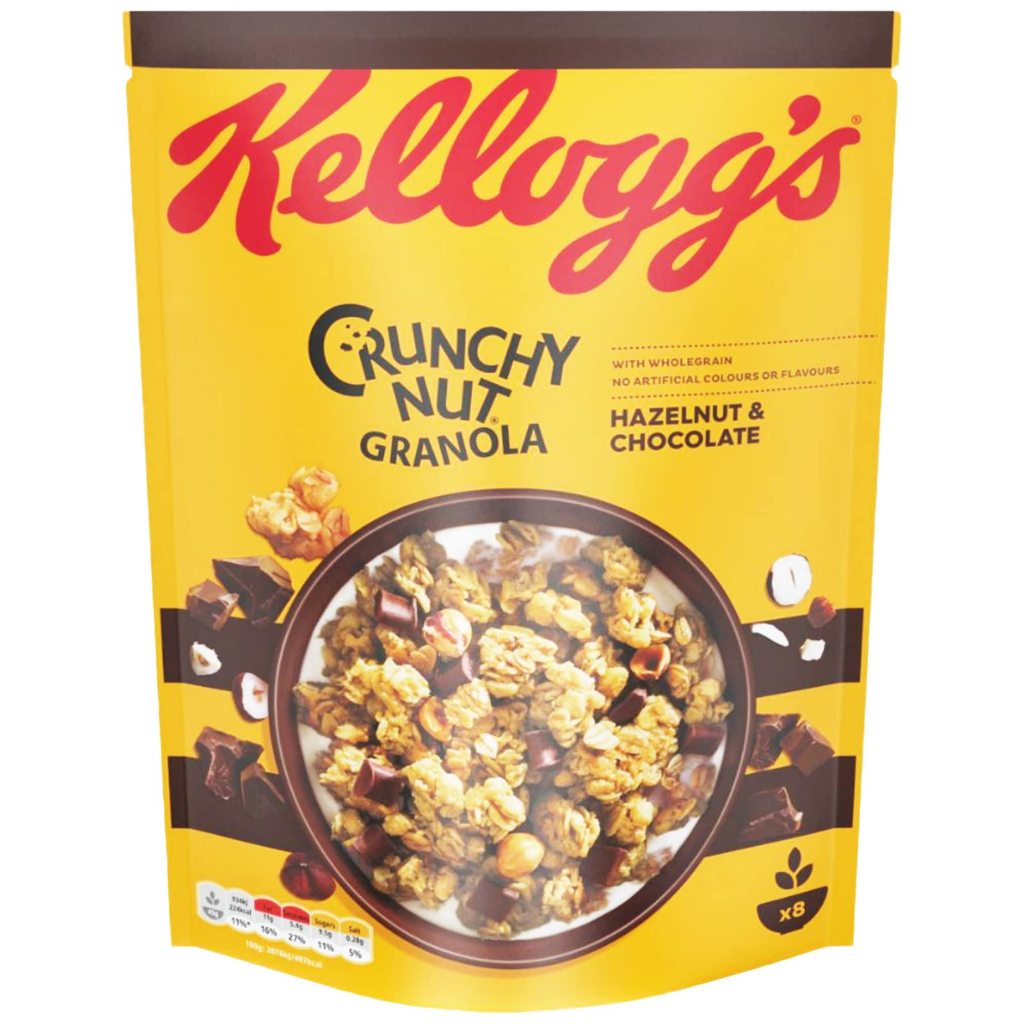Kellogg's Crunchy Nut Granola Hazelnut & Chocolate Cereal 380g Shopee