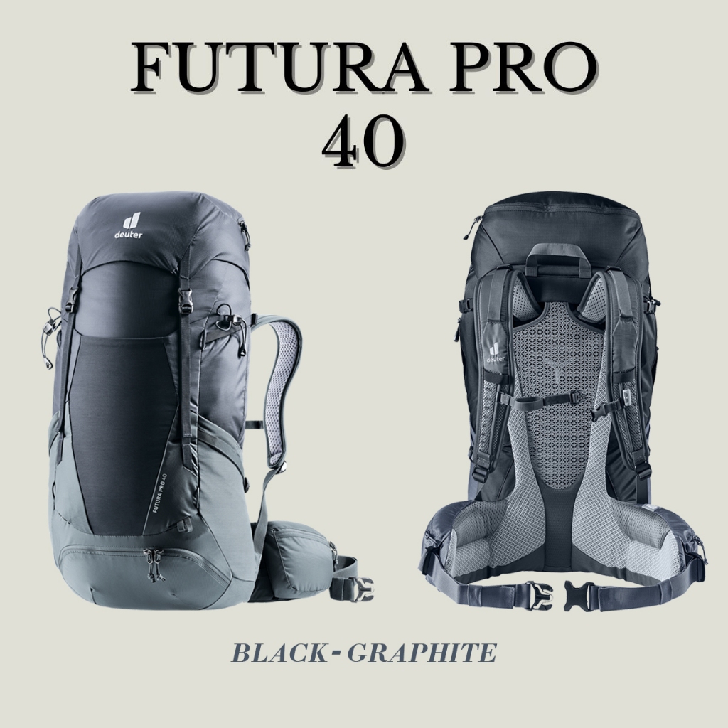Deuter Futura Pro 40 Hiking Backpack (BlackGraphite) Shopee Singapore
