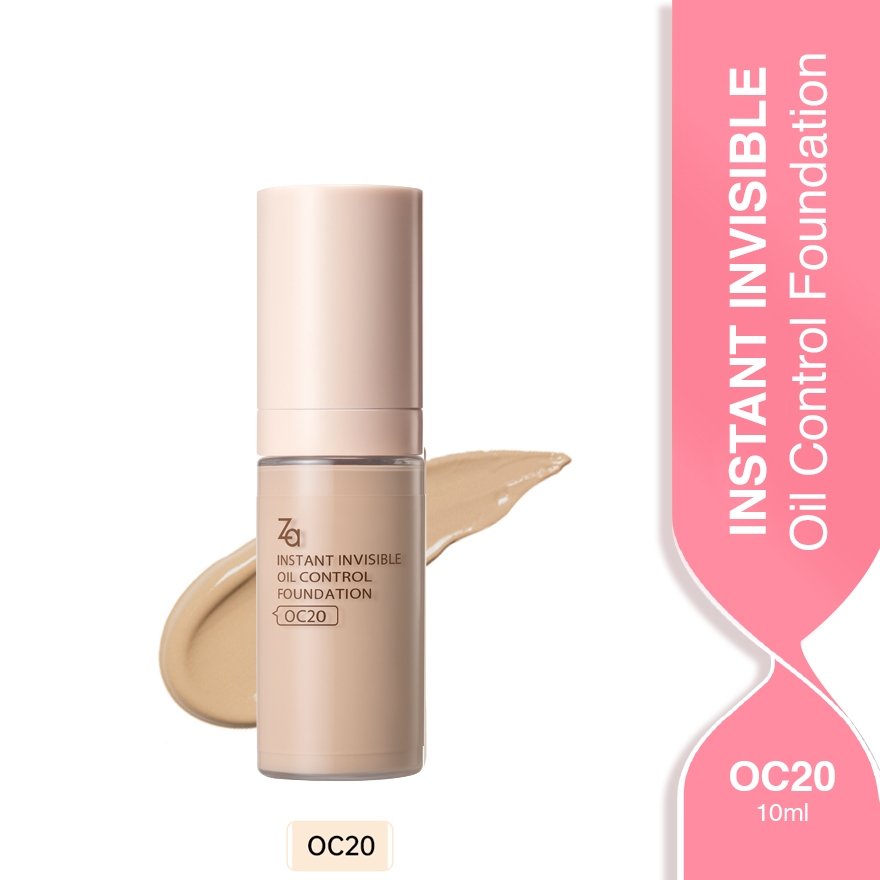 ZA Invisible Oil Control Liquid Foundation Travel Pack 10ML