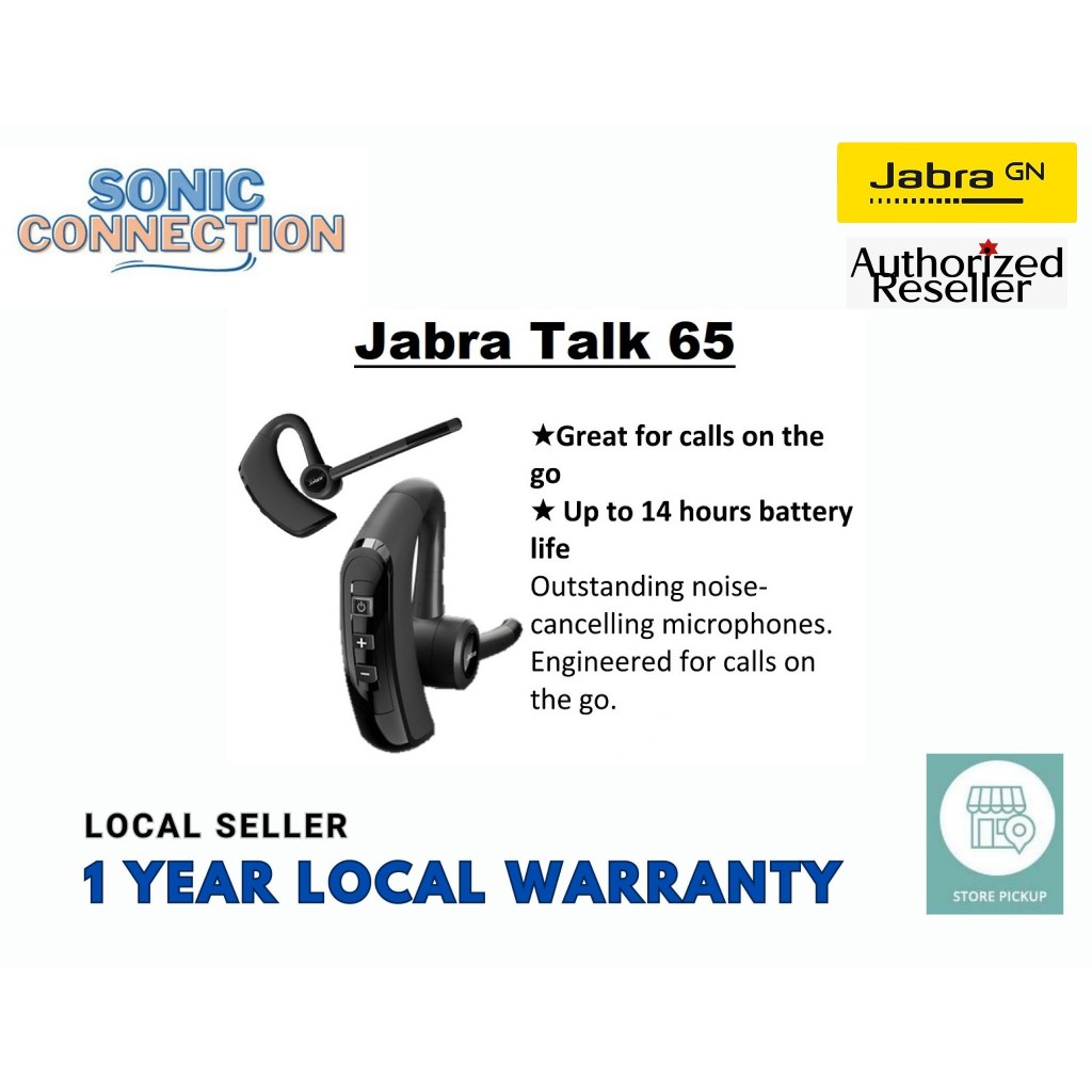 Jabra Talk 65 (Noise Cancelling) (1 Year Local Warranty) Shopee Singapore