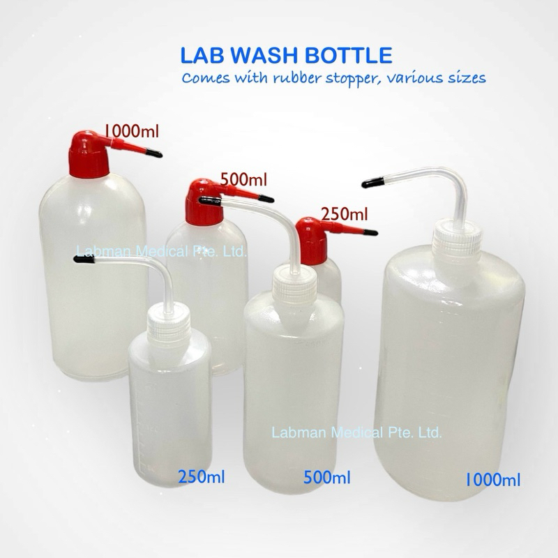 Lab Wash Bottle, 1000ml/500ml/250ml squeeze bottle, garden/plant