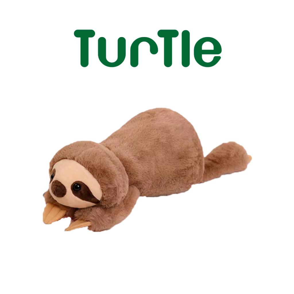 TURTLE Sloth Long Bolster Pillow Stuffed Toy Soft Toy Plushie 60cm Shopee Singapore