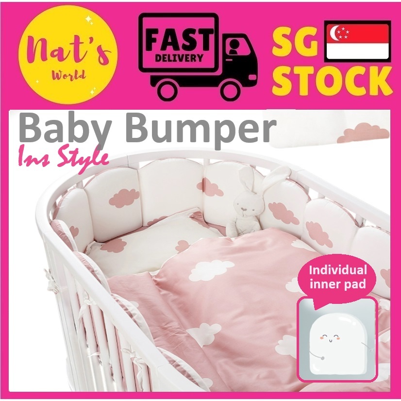 Baby Cot Bumper Cushion Crib Bedding Safety Rails For Children Kids