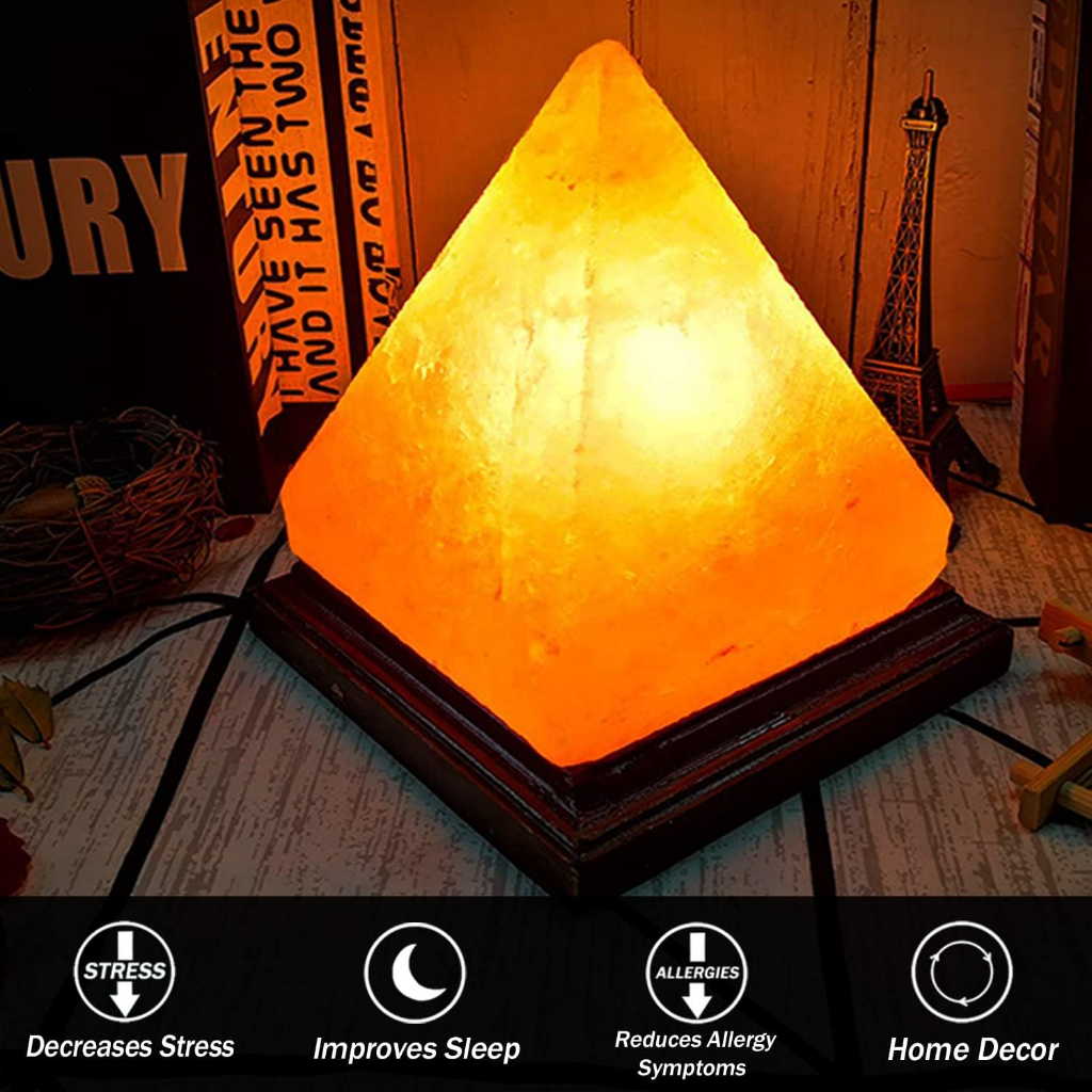 Original HIMALAYAN SALT LAMP IONIZER USB power 8 colors changing built