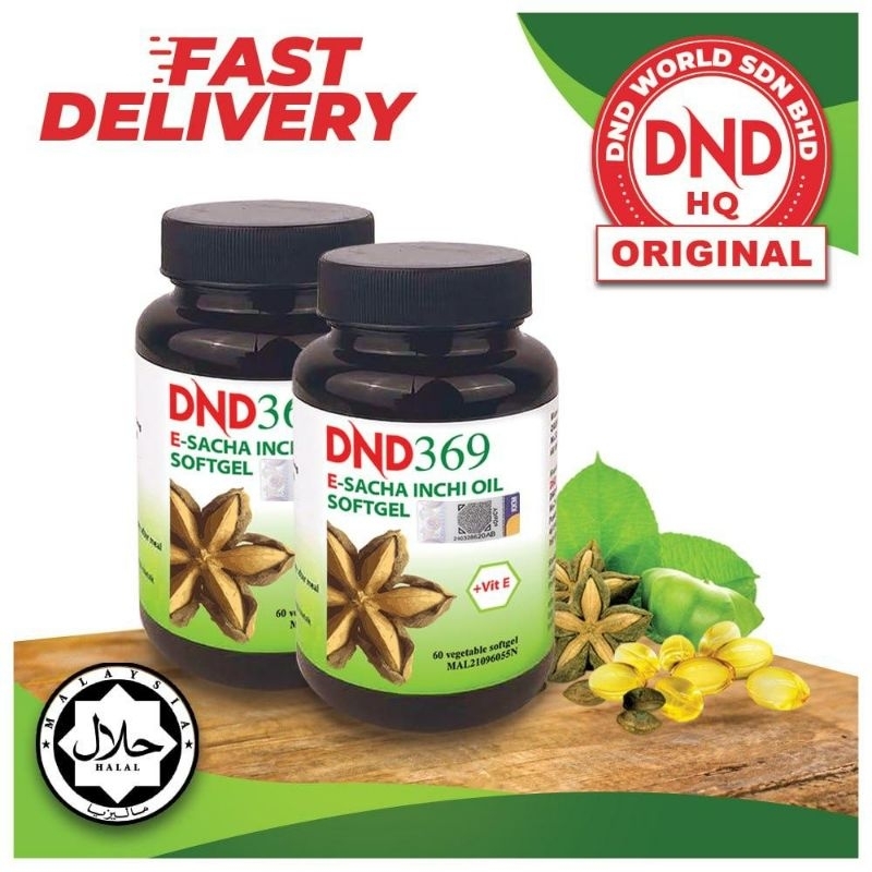 DND 369 E-Sacha Inchi Oil Softgels (2 bottles × 60 capsules) | Shopee ...