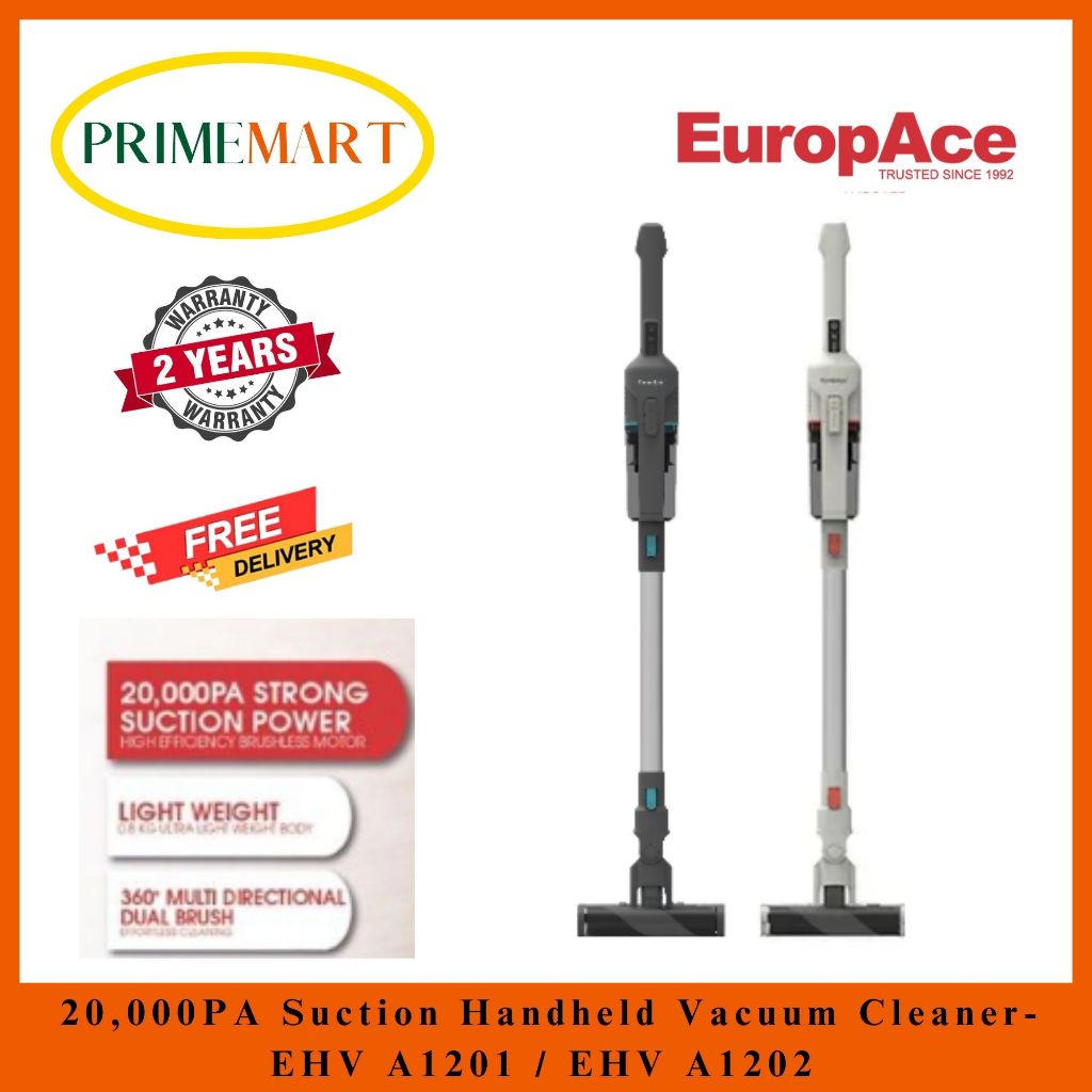 EUROPACE EHV A1201 / EHV 1202 20,000PA POWERFUL SUCTION HANDHELD