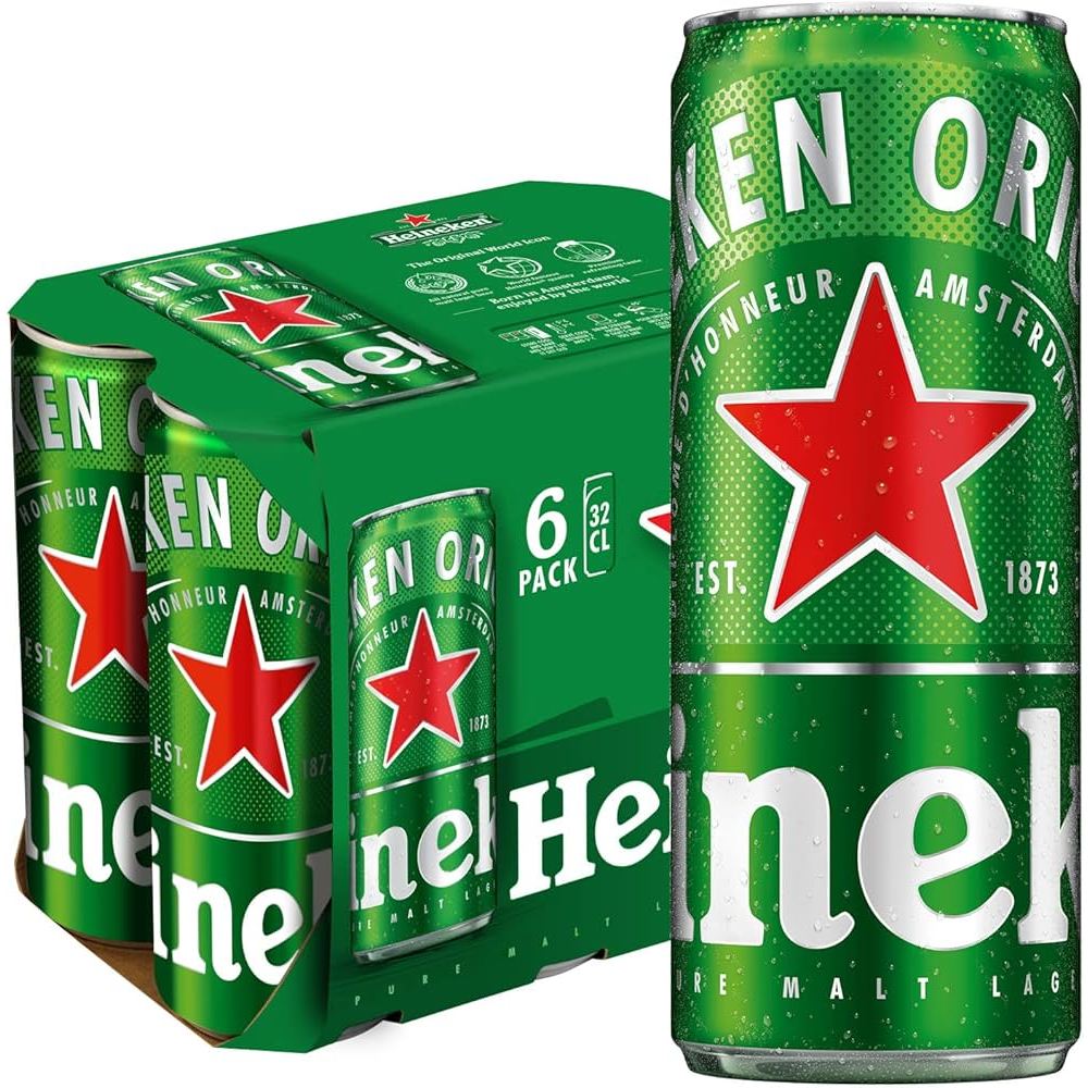 Heineken Lager Beer Can (6 X 320ml) | Shopee Singapore