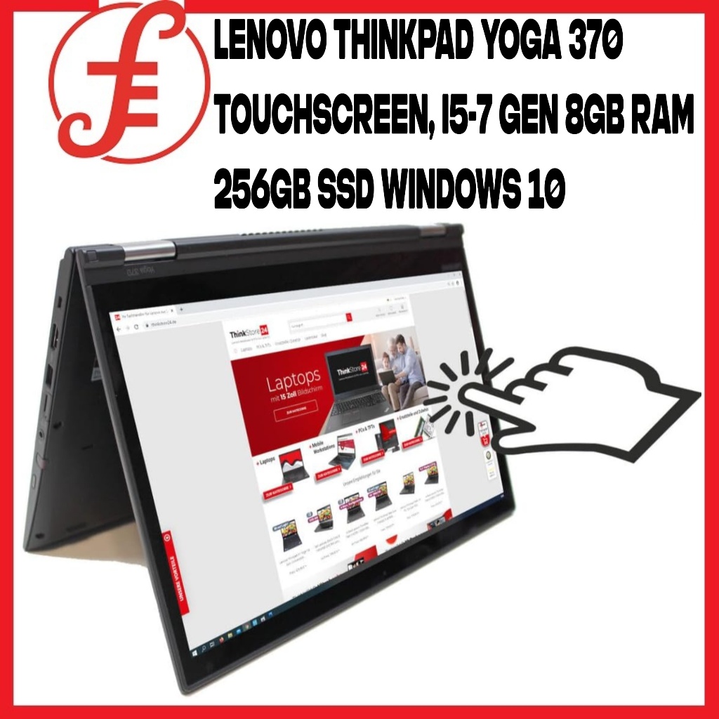 Lenovo Thinkpad Yoga 370 Touchscreen, i5-7 Gen 8GB Ram 256GB SSD WINDOWS.  REFURBISHED. | Shopee Singapore