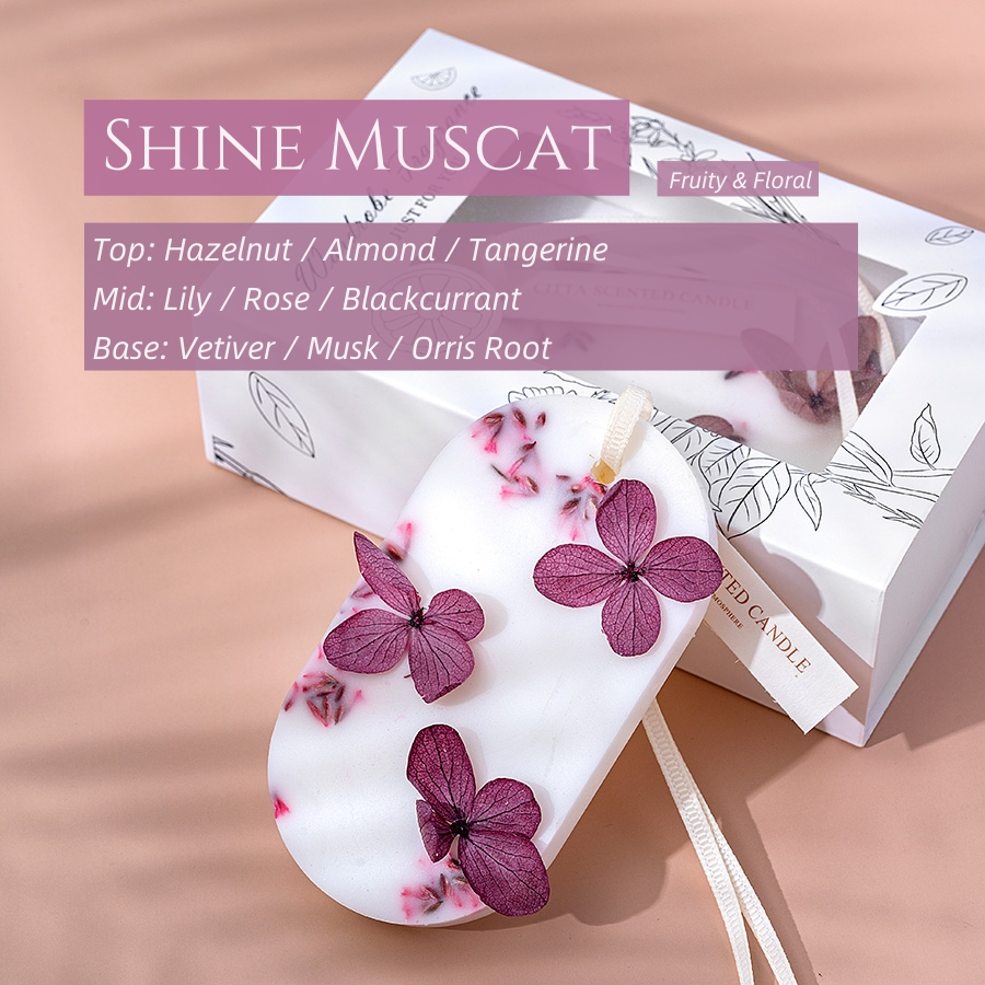 Oshin Dried Flower Scented Wardrobe & Toilet Wax Air Fresheners