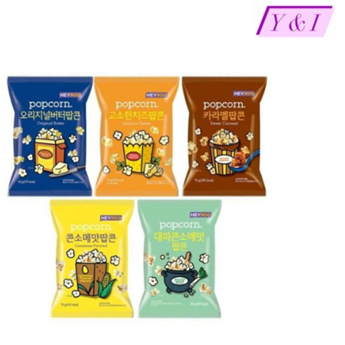[Korean Snack] CU HEYROO Popcorn 6 flavors (Original Butter, Sweet ...