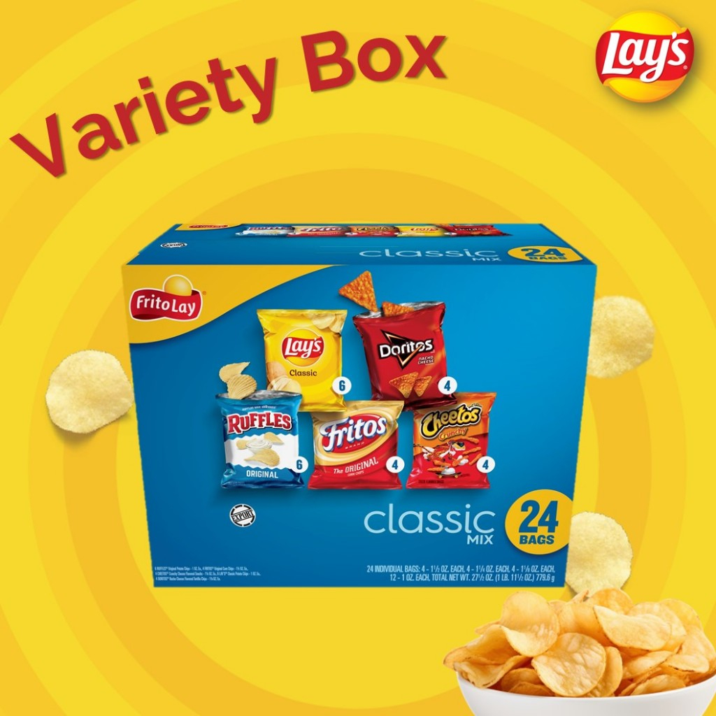 Lay's Variety Pack Classic 24s Cube Shopee Singapore