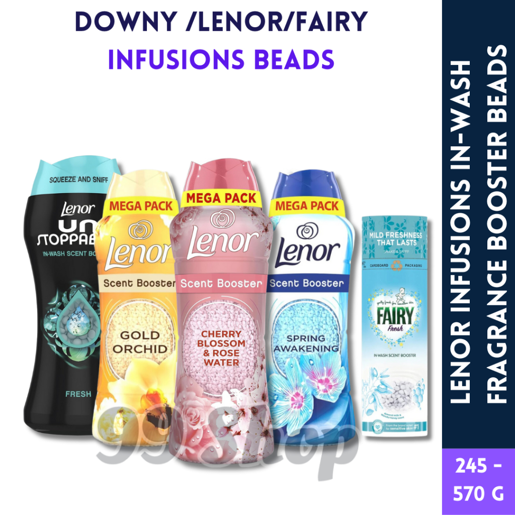 Lenor/Downy/Fairy InWash Laundry Scent Booster Beads, 570g A Boost Of