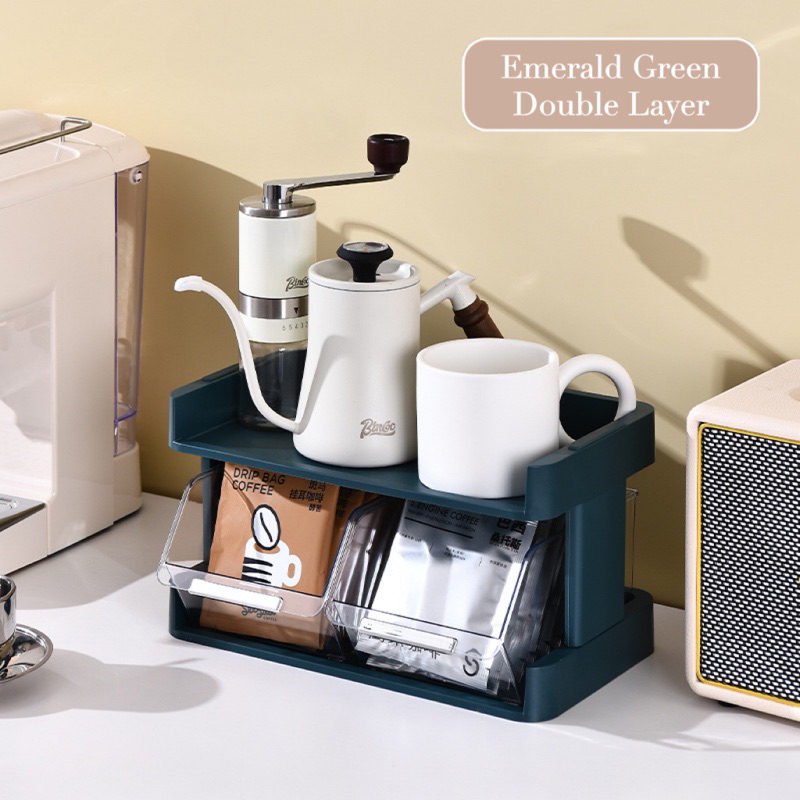 [SG] Pantry Organizer ☕️ Coffee Capsule Holder Tea Bag Organizer Cup