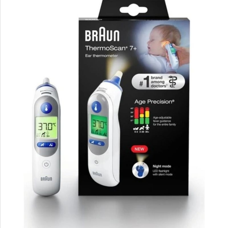 New Braun ThermoScan® 7+ ear thermometer IRT 6525 Shopee Singapore