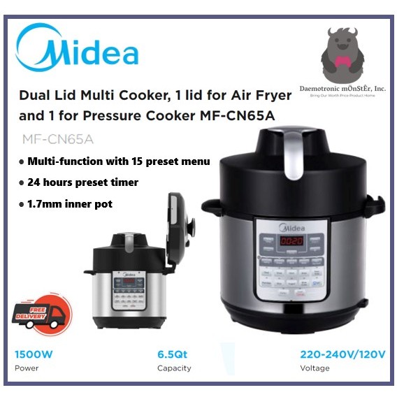 Midea MF CN65A2 2 in 1 Pressure Cooker AirFryer 6L