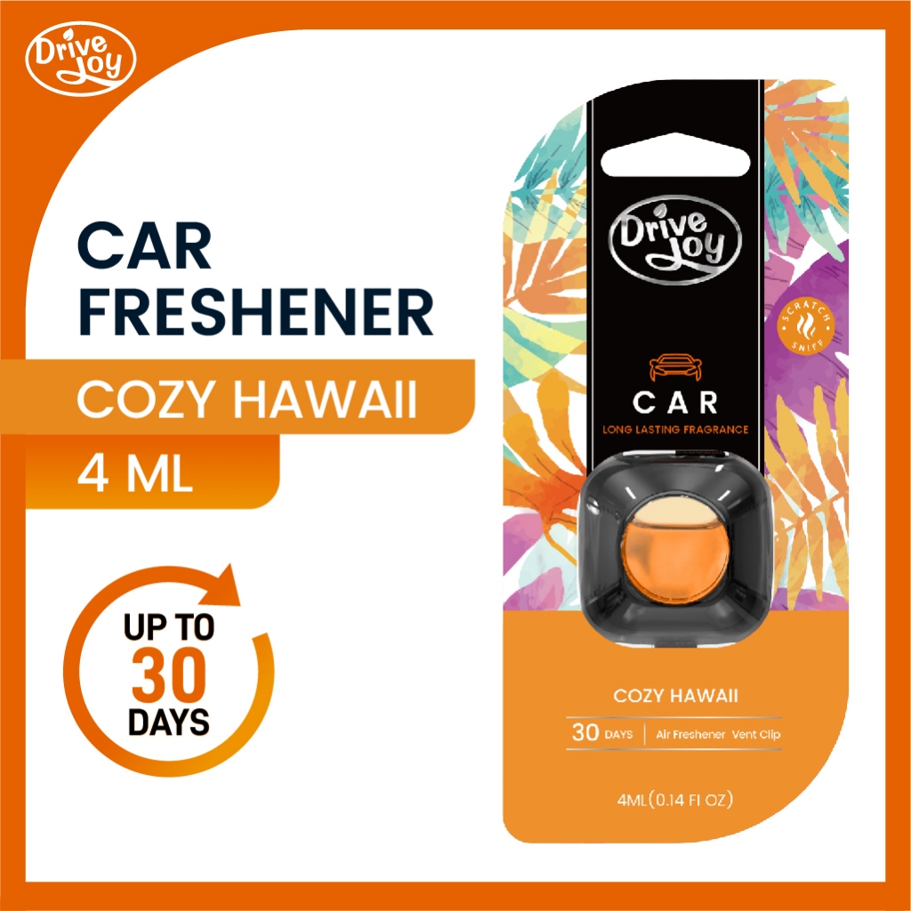 DRIVEJOY Car Air Freshener Vent Clips, 4ml Cozy Hawaii ,Long Lasting ...