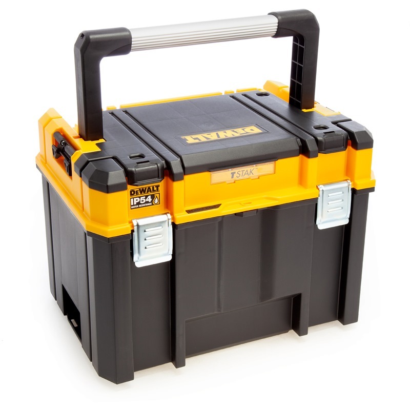 DEWALT IP54 H/DUTY TSTAK® DEEP BOX LONG HDLE 442X338X323MM DWST83343-1 ...