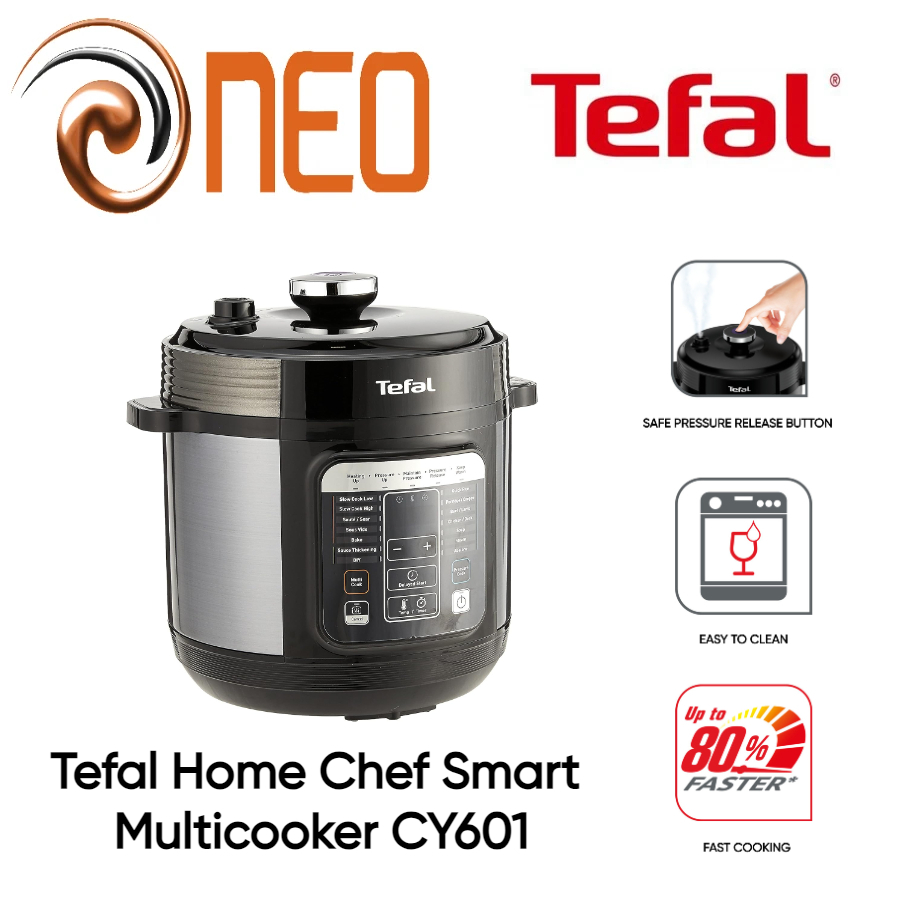 Tefal CY601 Home Chef Smart Electric Pressure & Multicooker 2 YEARS