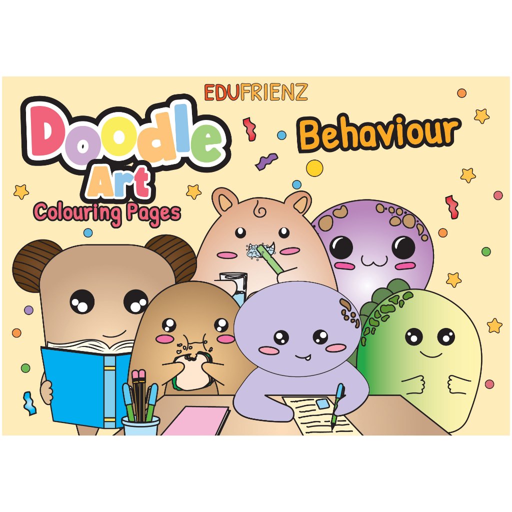 [DIGITAL COPY] Doodle Style Colouring Printable for Kids - Behavioural ...
