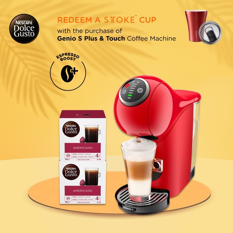 NESCAFE COFFEE MACHINE NDG Genio S Plus Dark Red