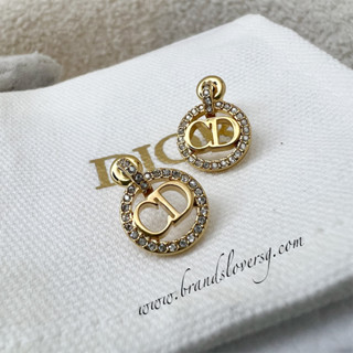 Christian dior initial on sale earrings