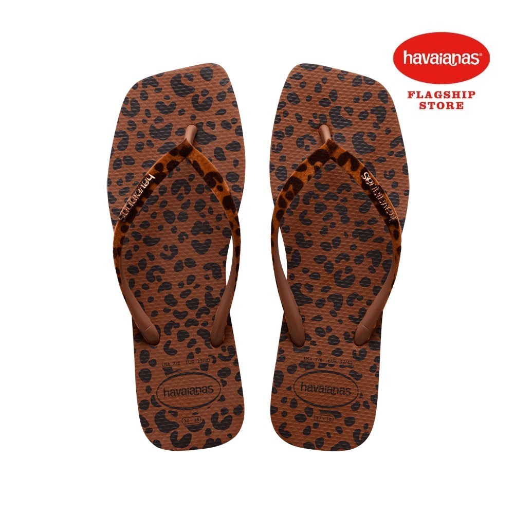 Havaianas Women Slim Square Velvet Rust Flip Flops Shopee Singapore