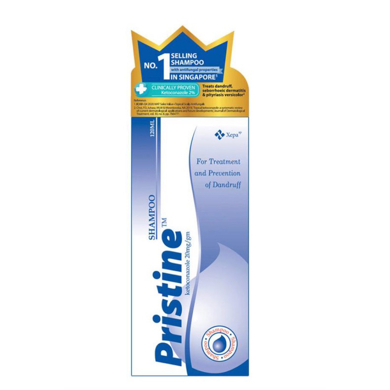 Pristine (Ketoconazole 2) Shampoo, 120ml for Fungal infections