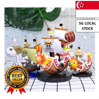 One Piece Figure Going Merry THOUSAND SUNNY Boat Luffy Zoro Ace Action  Figures Collectible Model Toy Christmas Gift