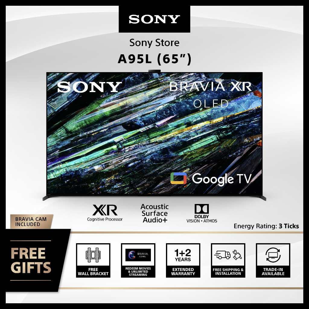 Sony Singapore 65" A95L | BRAVIA XR | MASTER Series | OLED | 4K Ultra ...