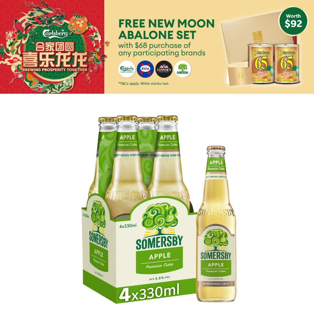 Somersby Apple Cider 330ml Pint Bottle [Bundle of 4] Shopee Singapore